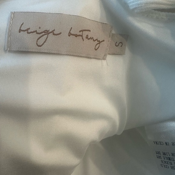 Beige Botany Cotton Cropped Corset  Tank Top- Off White, S - Picture 5 of 5